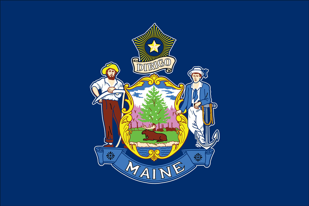 Maine State Flag