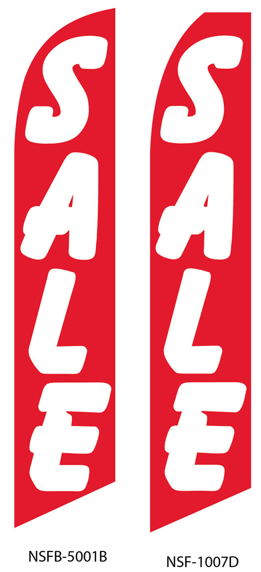 Sale (Red) Swooper Flag