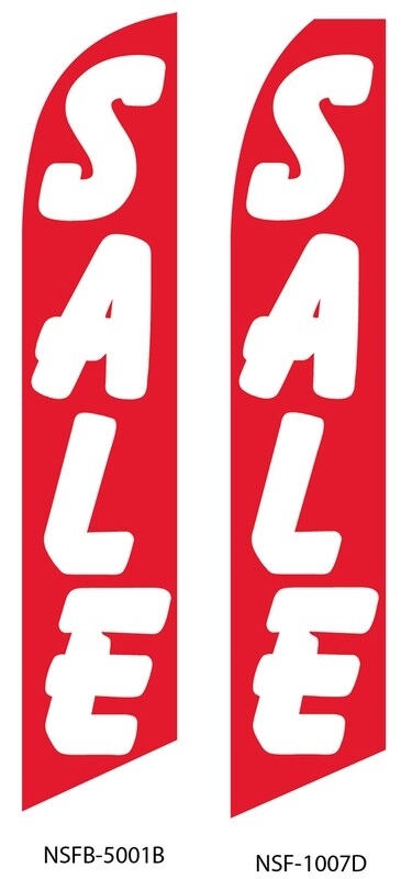 Sale (Red) Swooper Flag