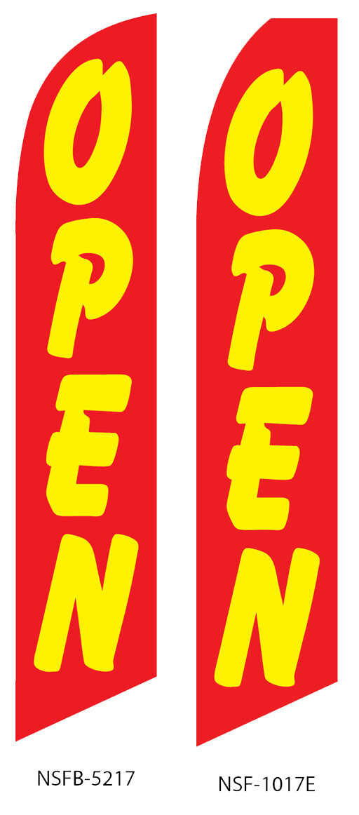 Open (Red & Yellow) Swooper Flag