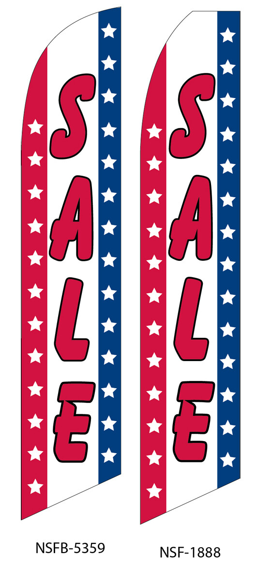 Sale (Vertical American Flag) Swooper Flag