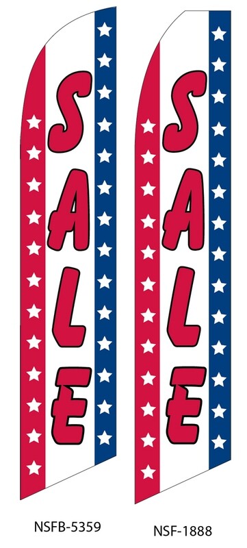 Sale (Vertical American Flag) Swooper Flag