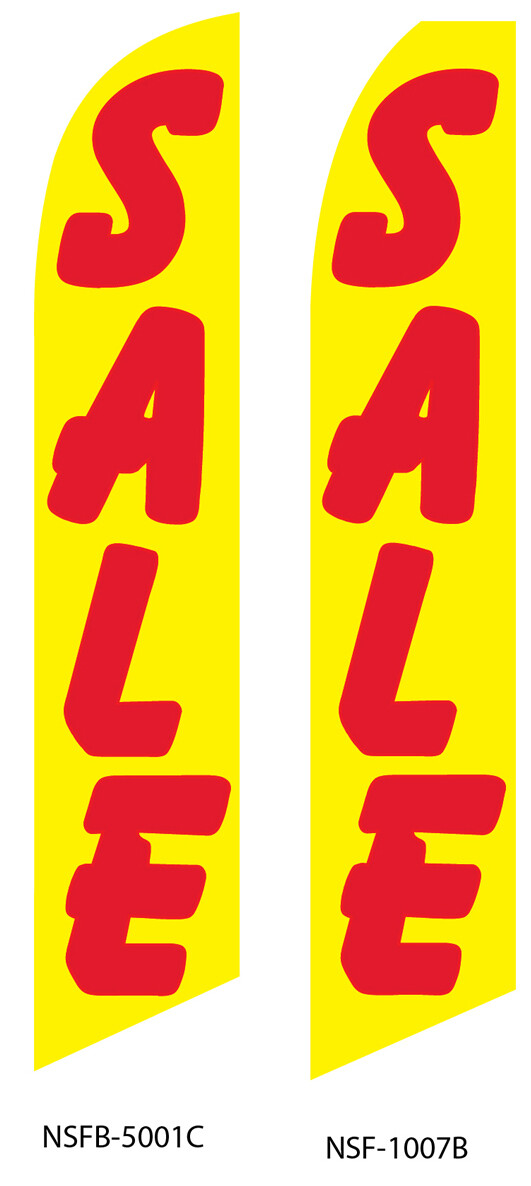Sale (Yellow & Red) Swooper Flag