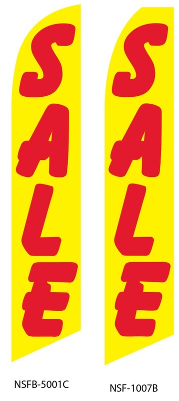 Sale (Yellow & Red) Swooper Flag