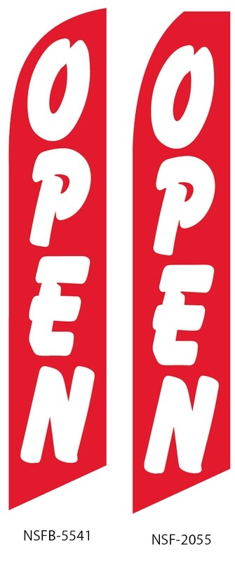 Open (Red) Swooper Flag