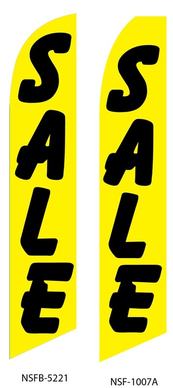 Sale (Yellow & Black) Swooper Flag