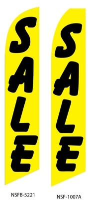 Sale (Yellow & Black) Swooper Flag
