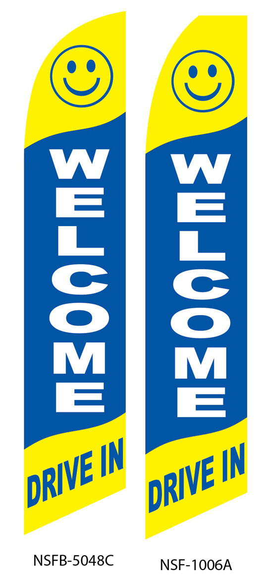 Welcome (Drive In) Swooper Flag