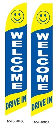 Welcome (Drive In) Swooper Flag