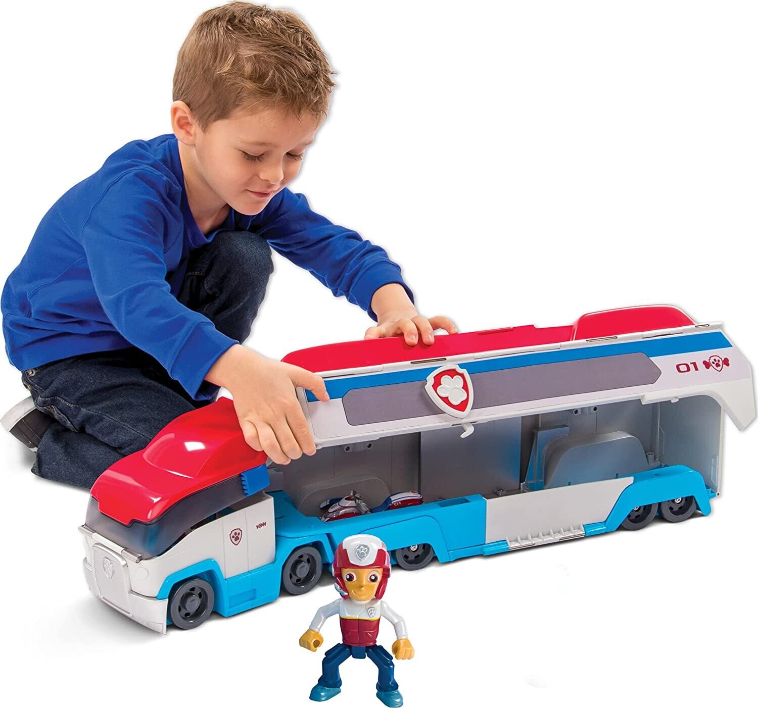 Paw Patrol - Véhicule de sauvetage et de transport de Pat&#39; Patrouille – Comprend Ryder et ATV – À partir de 3 ans