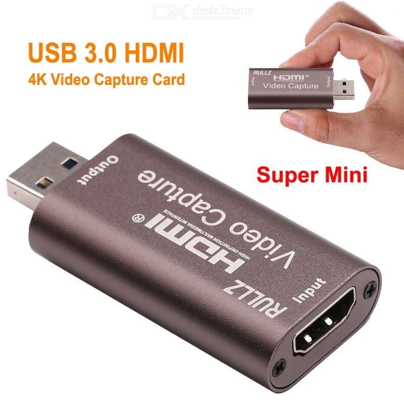 4K USB3.0 Video Audio Capture Card HDMI to USB 3.0 Mini Live Capture Card Broadcast Plate Camera Switch Game Record