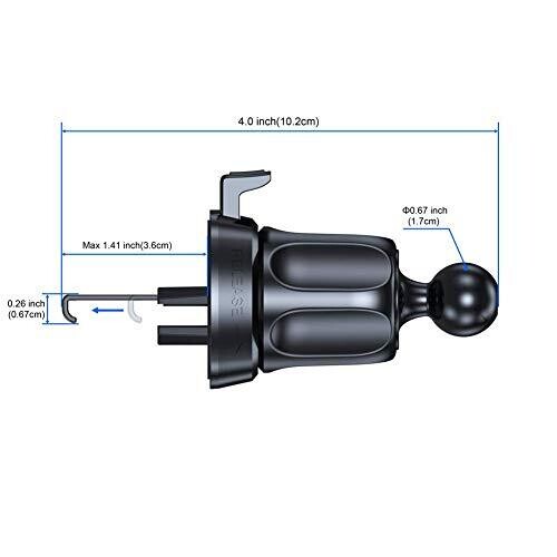Universal Phone Holder for Car,Vent Car Phone Holder,Cell Phone Holder Mount Compatible with iPhone 13 Series/12/11/XS/XR,Google,Samsung and All Phones,Black