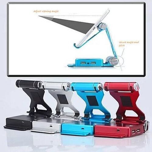 Podium Style Stand With Extended Battery Up To 200% For iPad, iPhone And Other Smart Gadgets