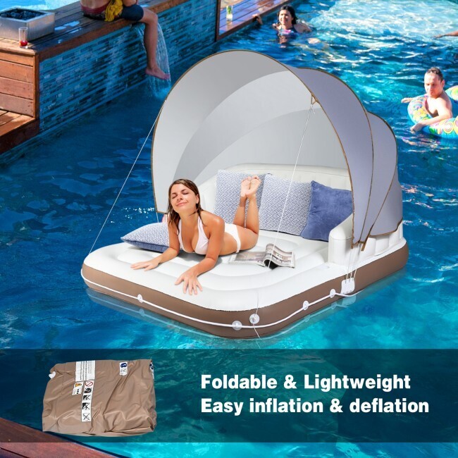 Inflatable Pool Float Lounge Swimming Raft