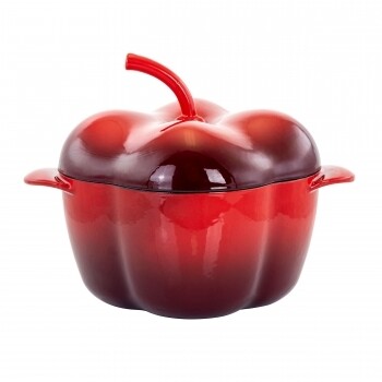 MEGACHEF
MegaChef Pepper Shaped 3 Quart Enameled Cast Iron Casserole in Red
Model: MG-CP23AR