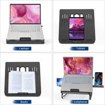 Laptop Stand, Meiwo Multi-Angle Computer Holder Ergonomic Portable Foldable N