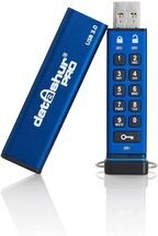 iStorage Datashur IS-FL-DA3-256-8 Clé USB 3.0 cryptée sécurisée Bleu 8 Go