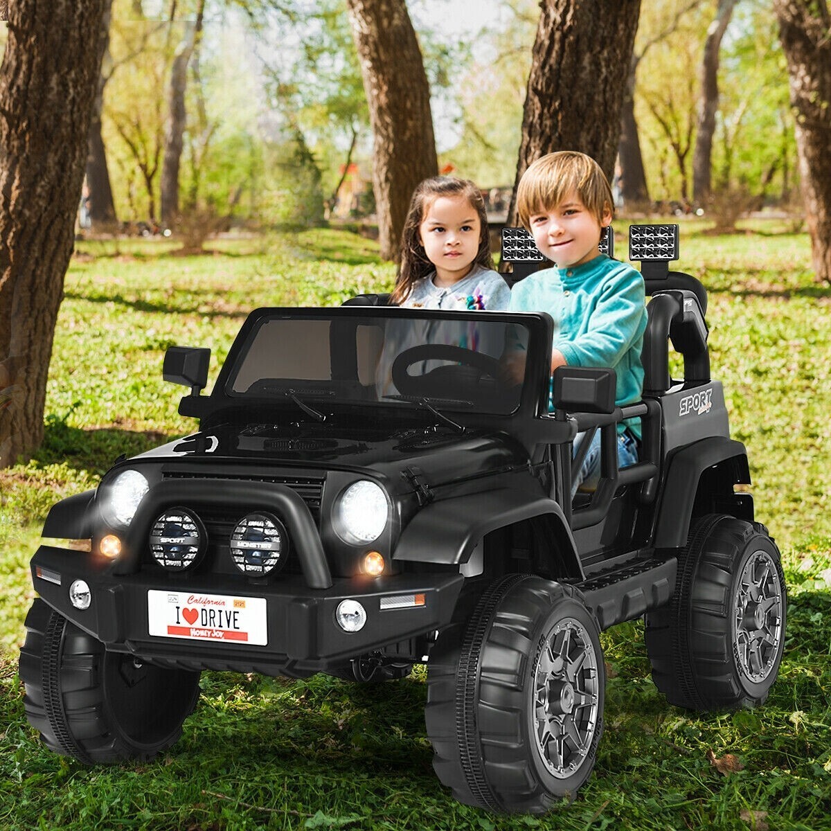 12V 2 Seater Kids Ride On Car with Storage Room