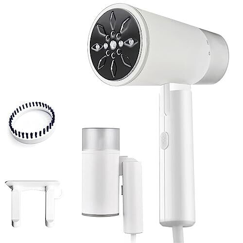 MYUANGO Home and Travel Garment Steamers - Dual Voltage 110V 10 Seconds Ultra Fast Heating, Strong Steam Output, Foldable and Portable, 200ml Big Capacity, 1200W