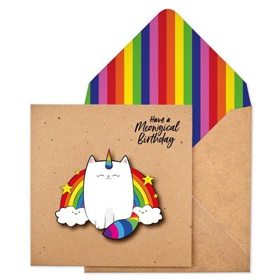 Meowgical Cat Card