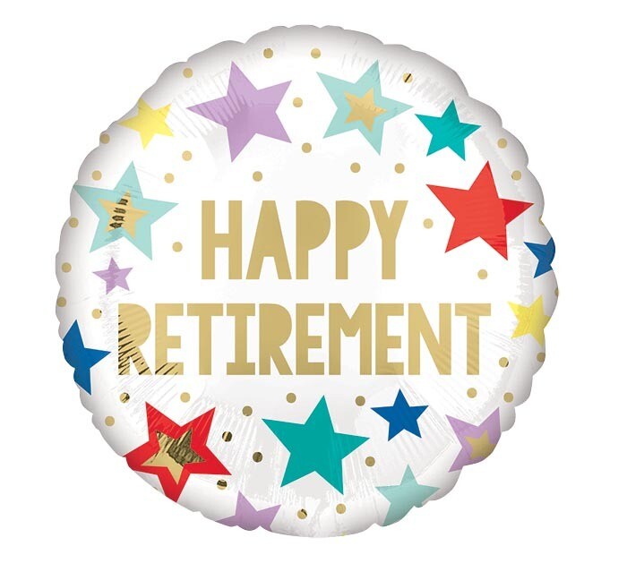 18" Happy Retirement Balloon 