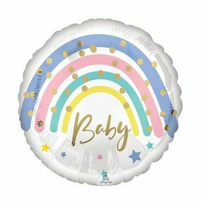 17" Pastel Rainbow Baby Balloon 435818