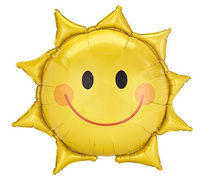 27" Smiling Sun Shape Balloon 
