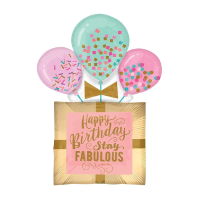 32" Fabulous Birthday Gift Balloon 4924436