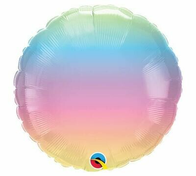 18" Pastel Ombre Round Balloon 2295618