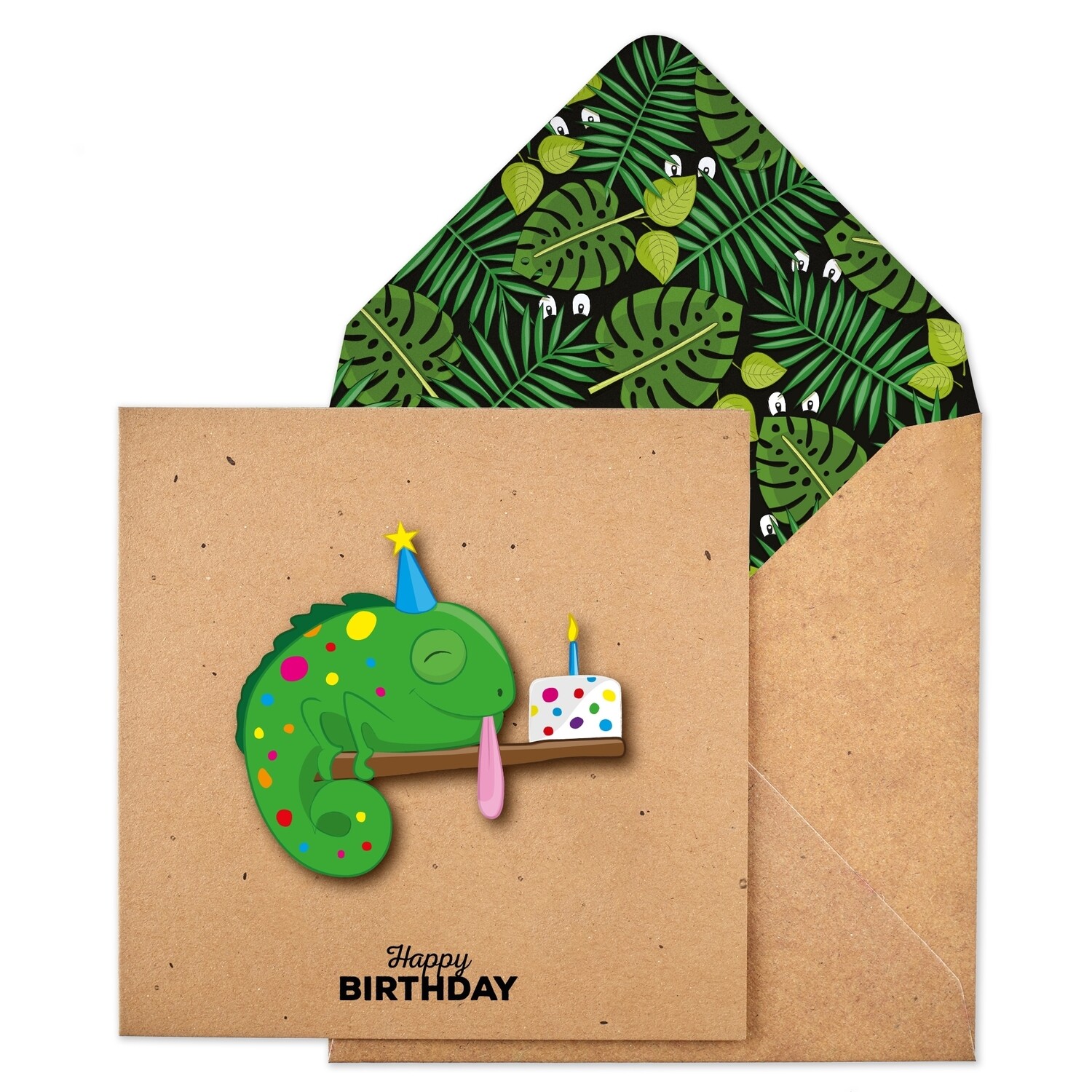 Birthday Chameleon Card