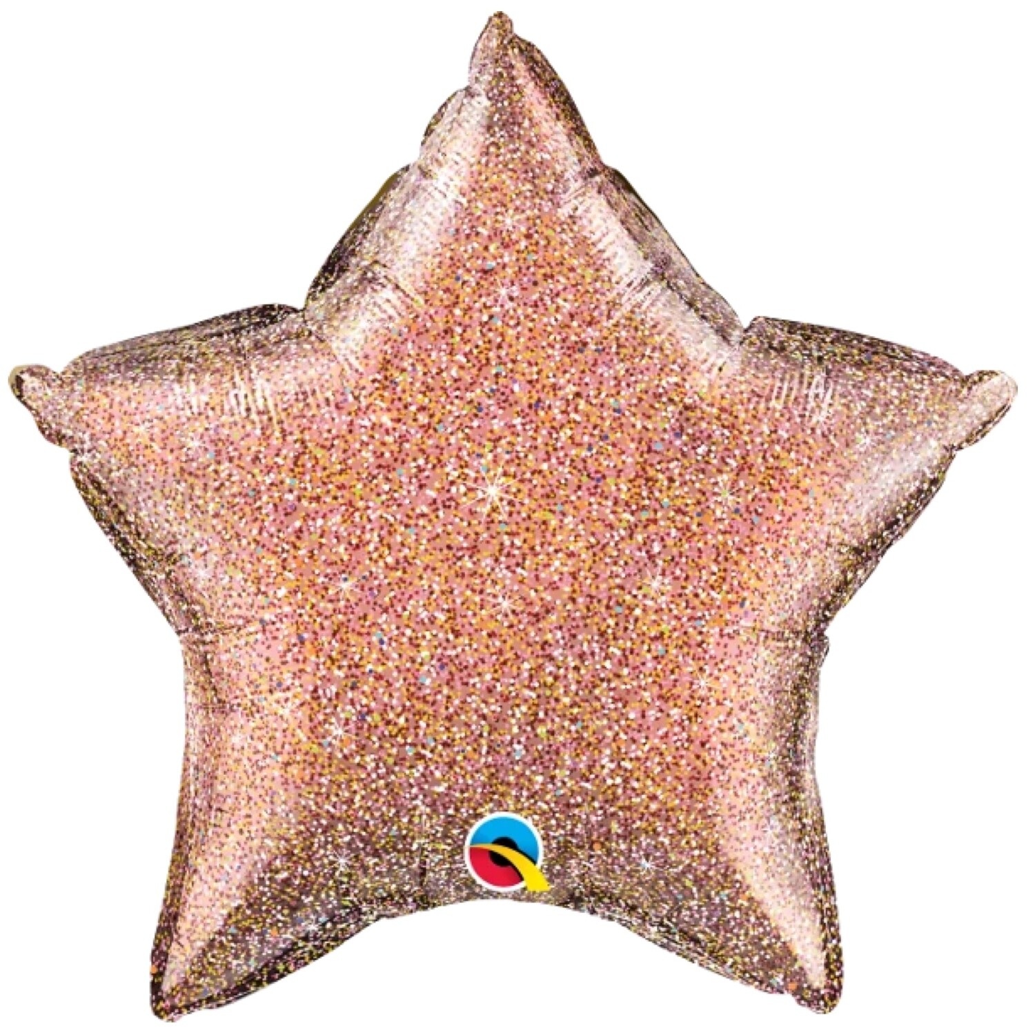 20' Rosegold Glittergraphic Star Balloon 2289718