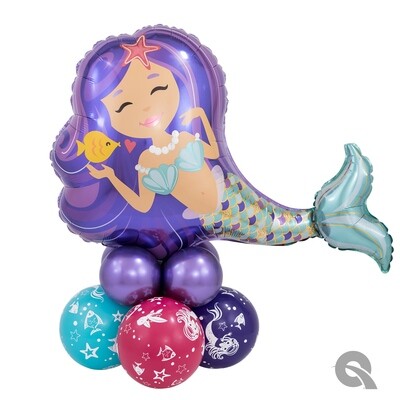 Happy Birthday Mermaid Narwhal Balloon Bouquet Designs