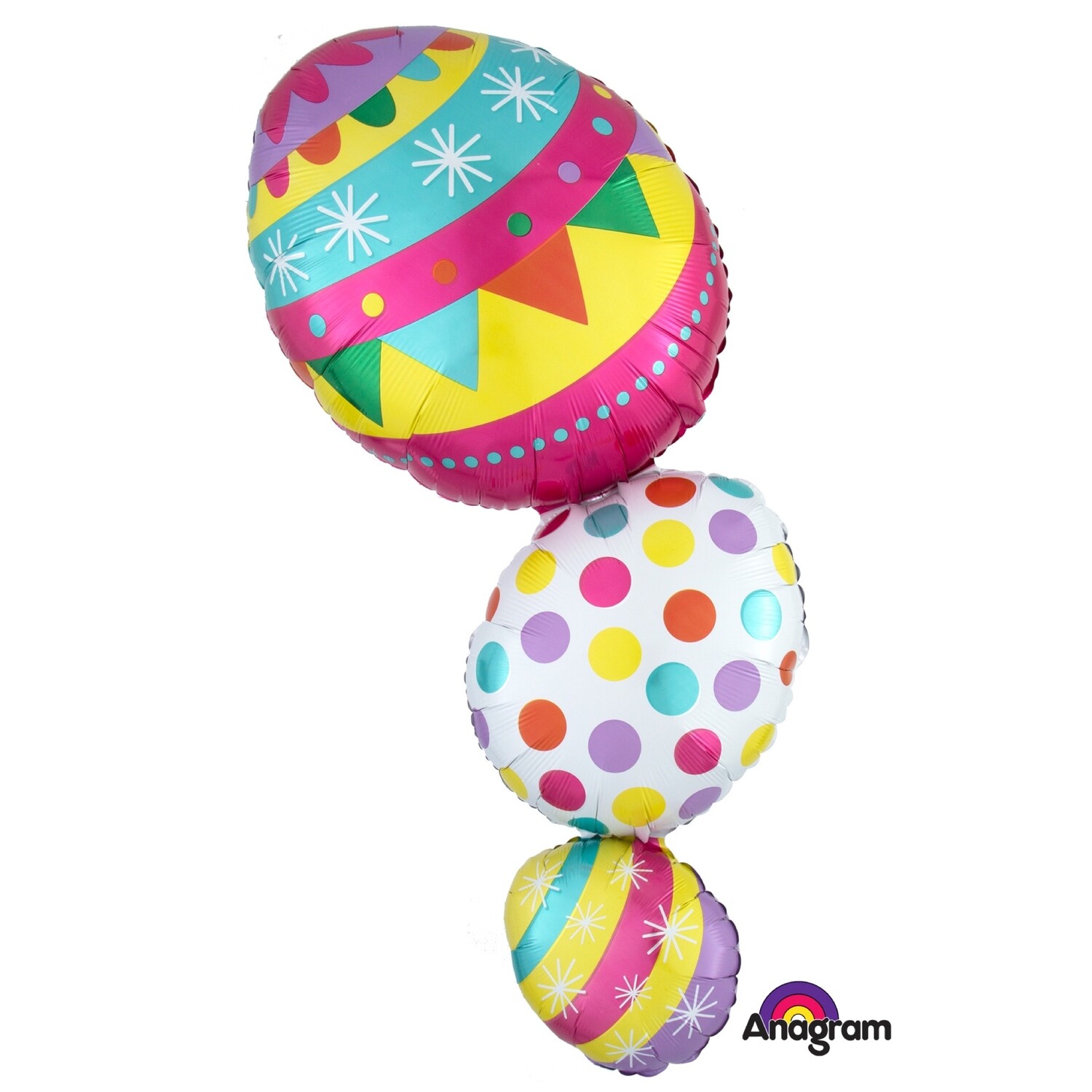 38" Jumbo Happy Easter Stack Balloon