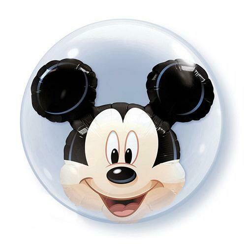 24" Disney Mickey Mouse Stuffed Double Bubble Balloon