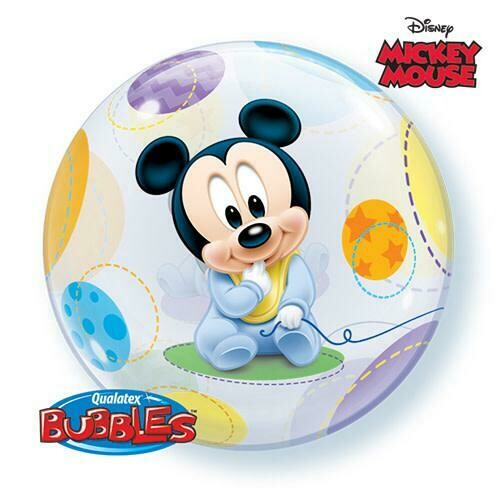 22&quot; Disney Baby Mickey Mouse Bubble Balloon Orbz