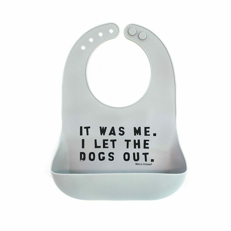 Bella Tunno Wonder Silicone Bib , Style: Dogs Out