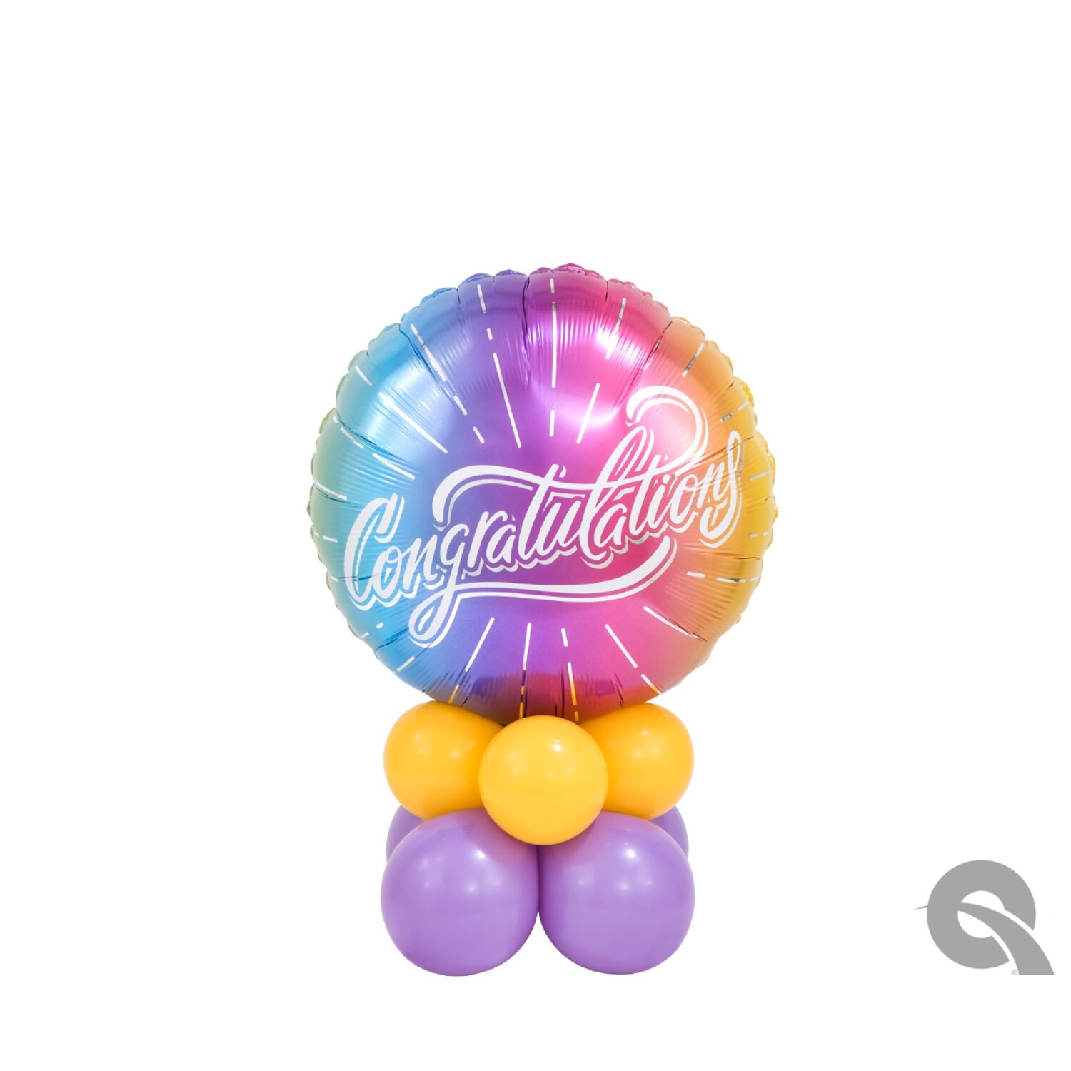 Congratulations Ombre Balloon Bouquet Designs