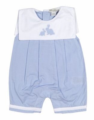 Kissy Kissy Pique Cottontails Woven Short Playsuit