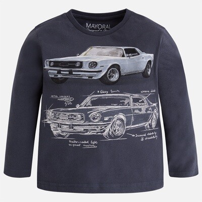 Mayoral L/S Shirt w/ Mustang Graphic