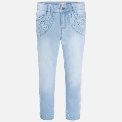 Mayoral Chic Jeans Decorated w/ Ruffles