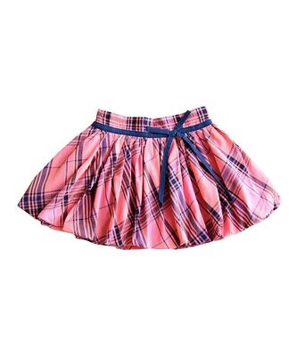 Sophie Catalou Salmon Plaid Skirt