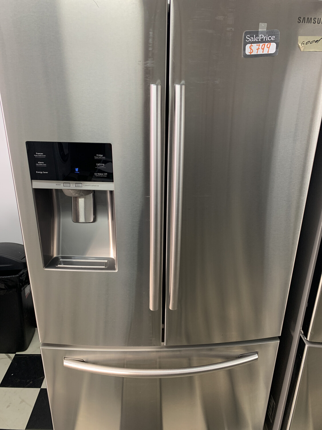 Samsung French Door Refrigerator, Thru Door Ice Dispenser, 28.1 cu. ft. Capacity