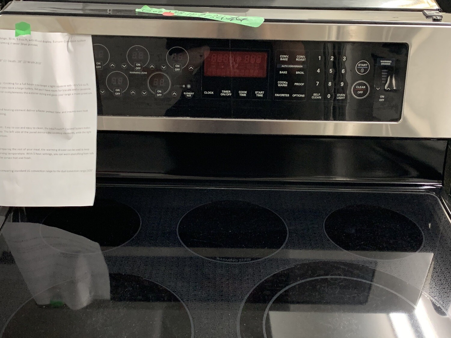 LG Freestanding Electric Range, 30 in, 5.6 cu.ft Capacity