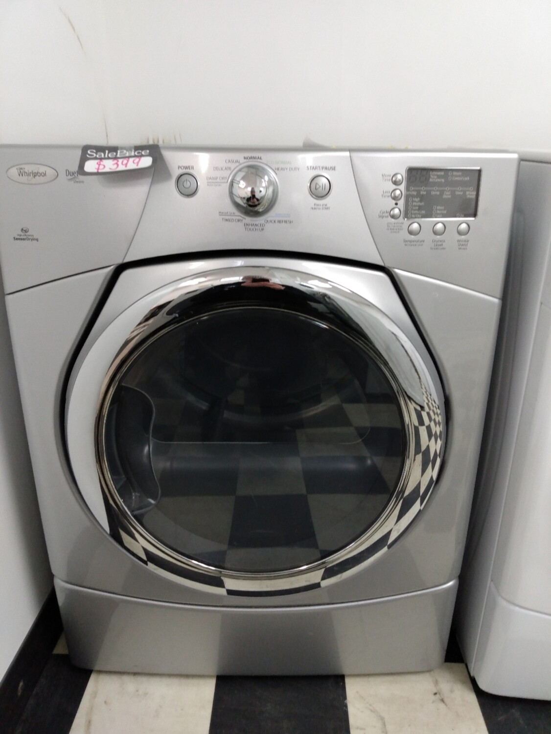 Whirlpool, Steam, Front Load Electric Dryer, 27in, 6.7 cu.ft Capacity