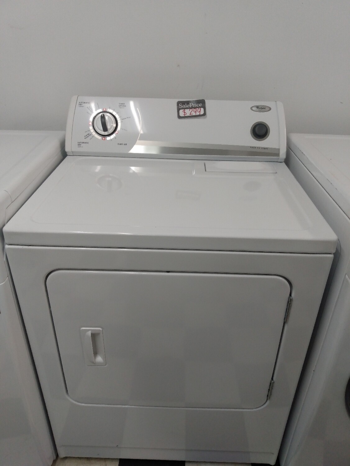 Whirlpool Front Load Electric Dryer, 27 in, 6.7 cu.ft Capacity