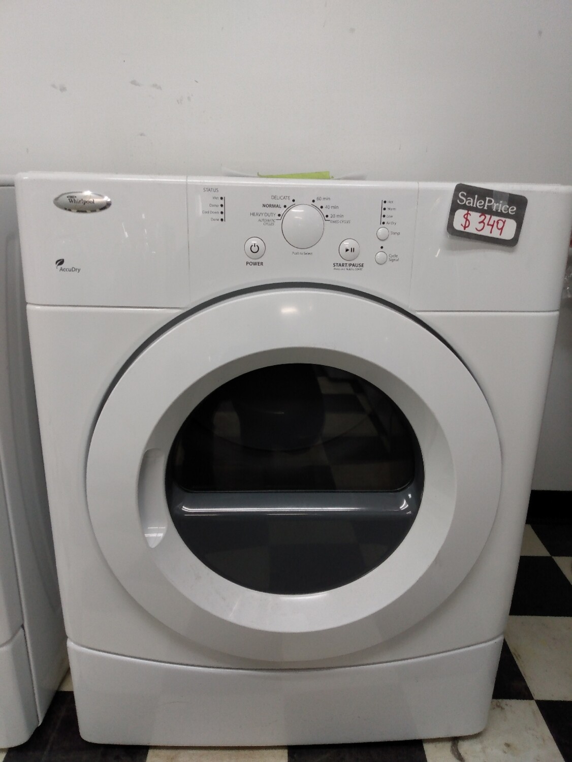 Whirlpool Front Load Electric Dryer, 27in, 6.7 cu.ft