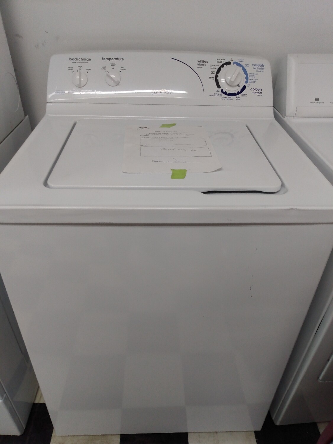Moffat washer
