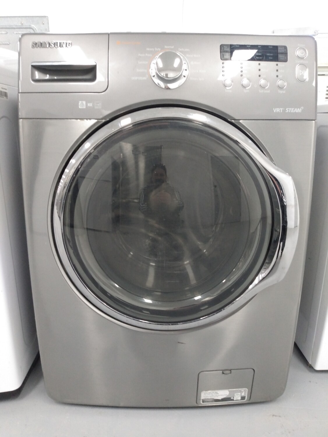 Samsung Front Load Steam Washer, 27 in, 4.3 cu.ft