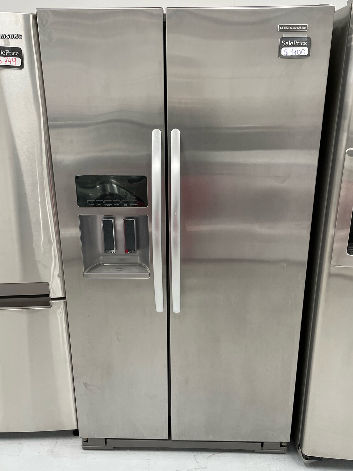 Kitchen Aid 36" Side-by-Side 22.2 Cu.Ft Refrigerator
