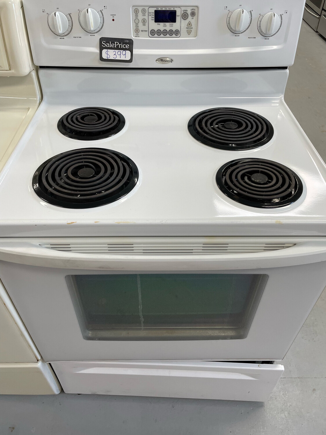 Whirlpool Self-Clean, Coil-Top Range, 4.65 Cu.Ft